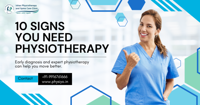 Dr. Mahesh G explaining the 10 early signs you need physiotherapy at Ishas Physiotherapy & Spine Care Clinic in Jayanagar, Bangalore