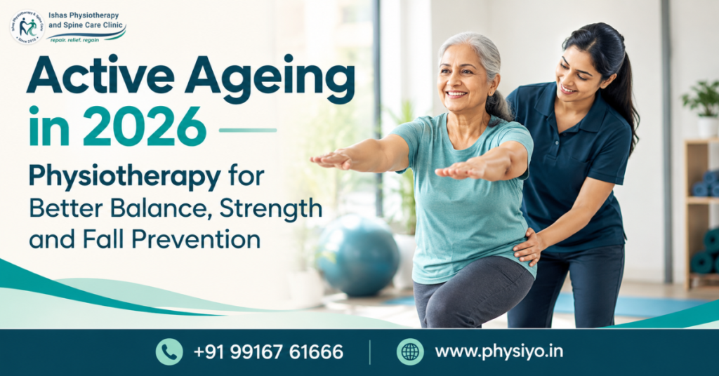 Ishas Physiotherapy for active ageing, balance, strength and fall prevention in Jayanagar, Bangalore